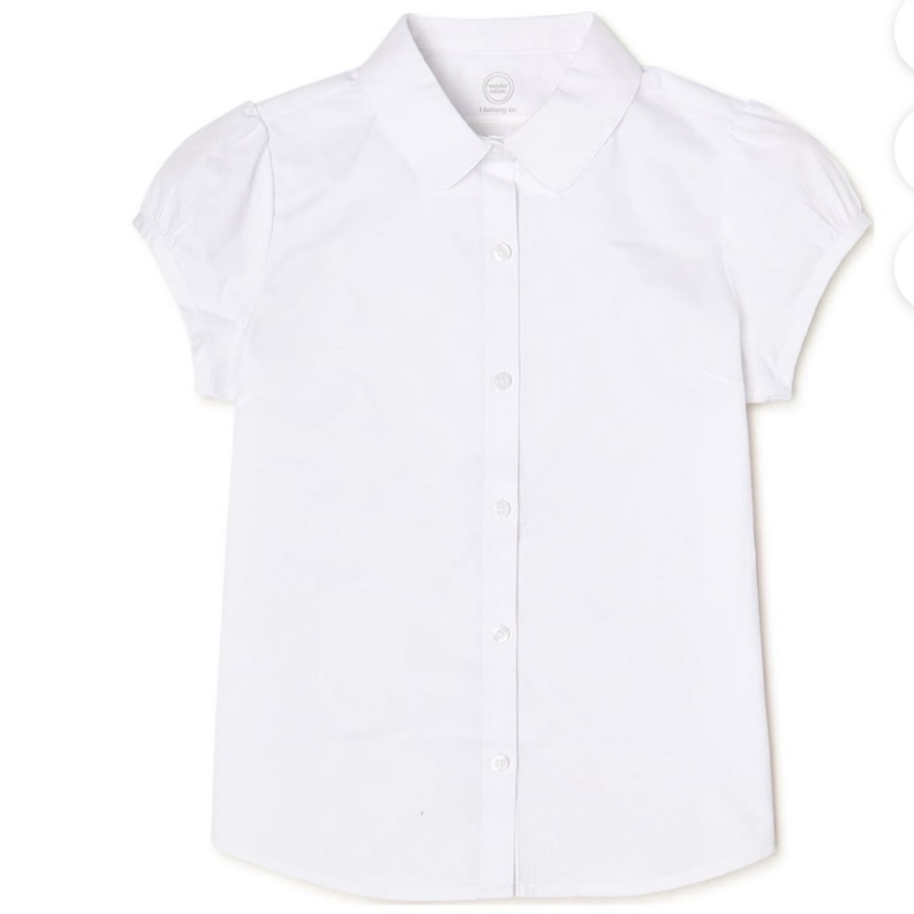 White Uniform Button Down Shirt
